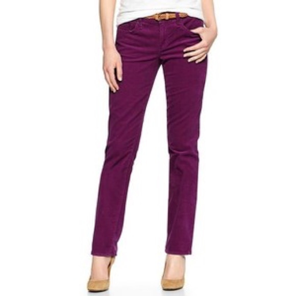 NWT GAP corduroy magenta jeans size 26 - Picture 1 of 5